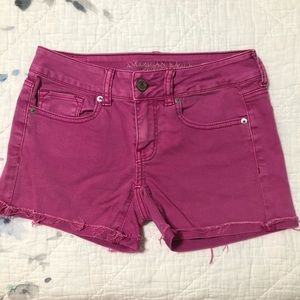 American Eagle colored denim shorts